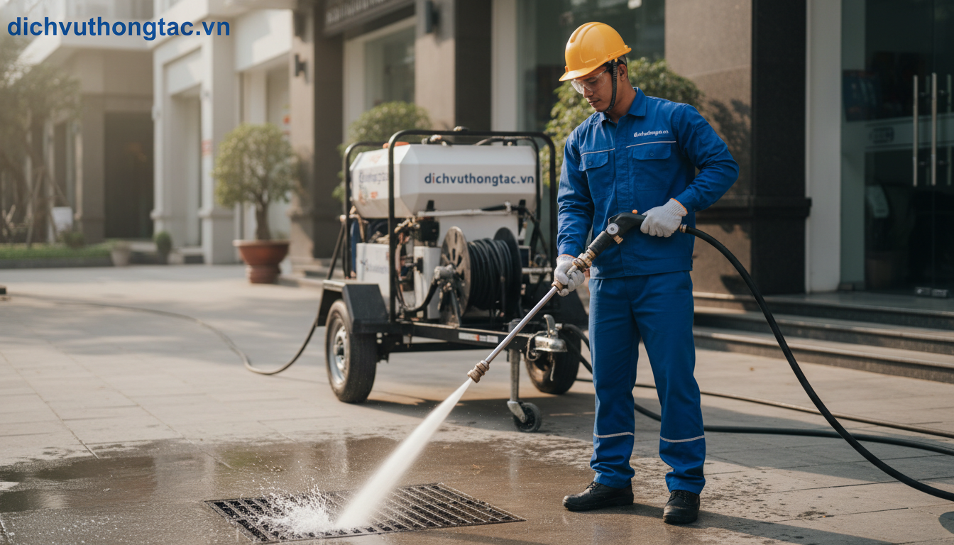 Dịch vụ Thông tắc cống chuyên nghiệp: Giải pháp an toàn, nhanh chóng và hiệu quả